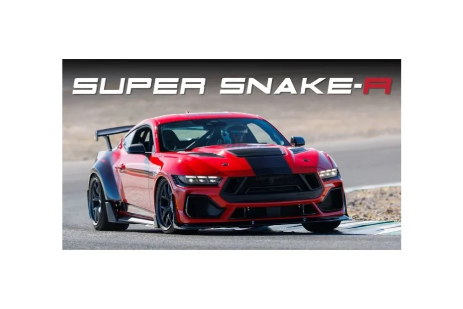 2026 Shelby Super Snake R 850HP supercharged widebody Mustang on track