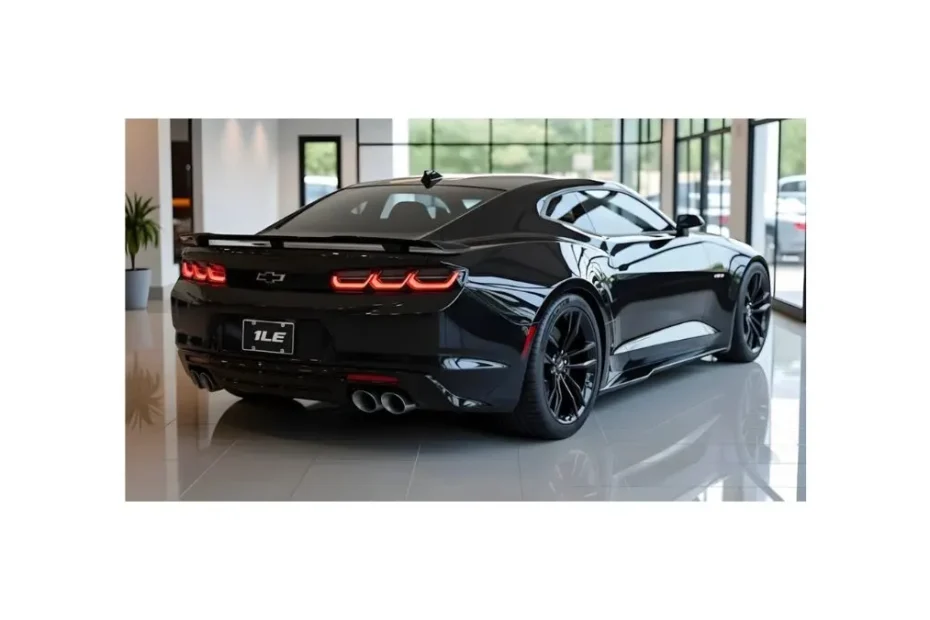 2026 Chevrolet Camaro SS 1LE powerful V8 American muscle car back view