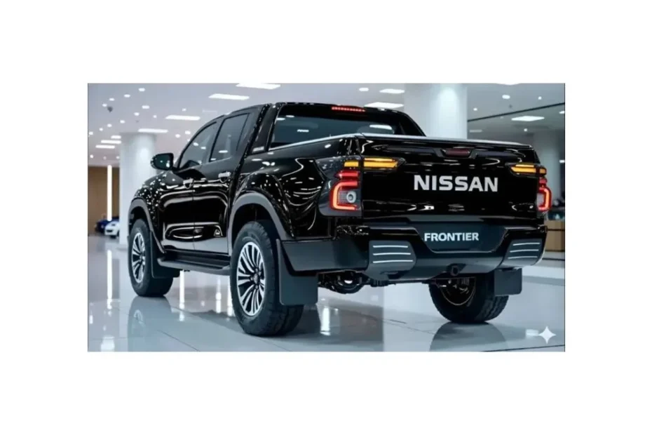 2026 Nissan Frontier powerful pickup truck front view design and features in USA