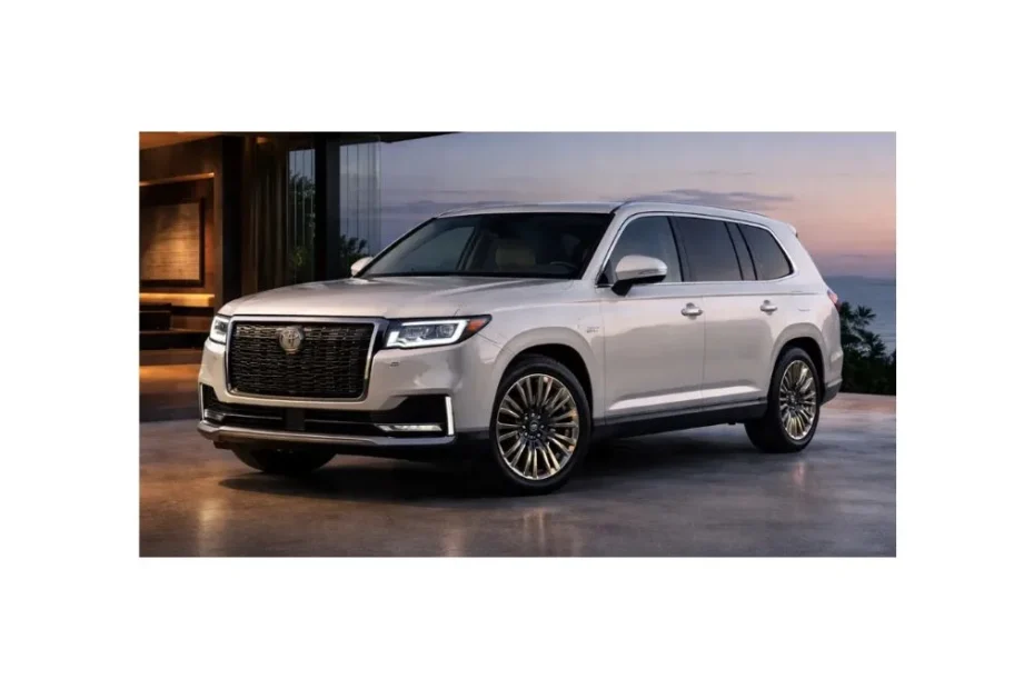 2026 Toyota Century luxury SUV front design with chrome grille
