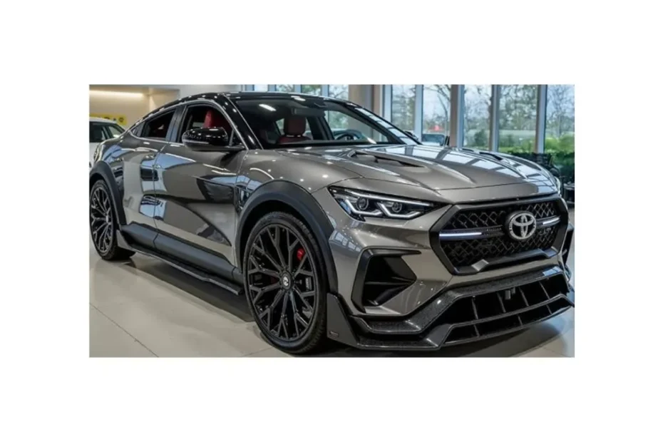 2026 Toyota Venza hybrid SUV exterior on urban road USA