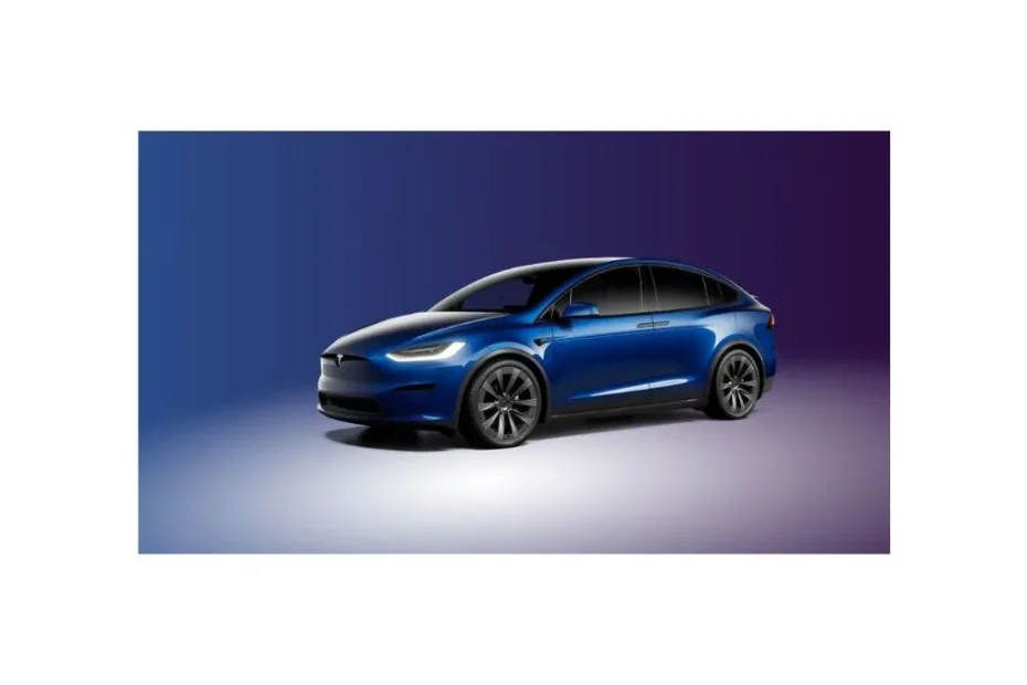 2026 Tesla Model X futuristic electric SUV with falcon wing doors